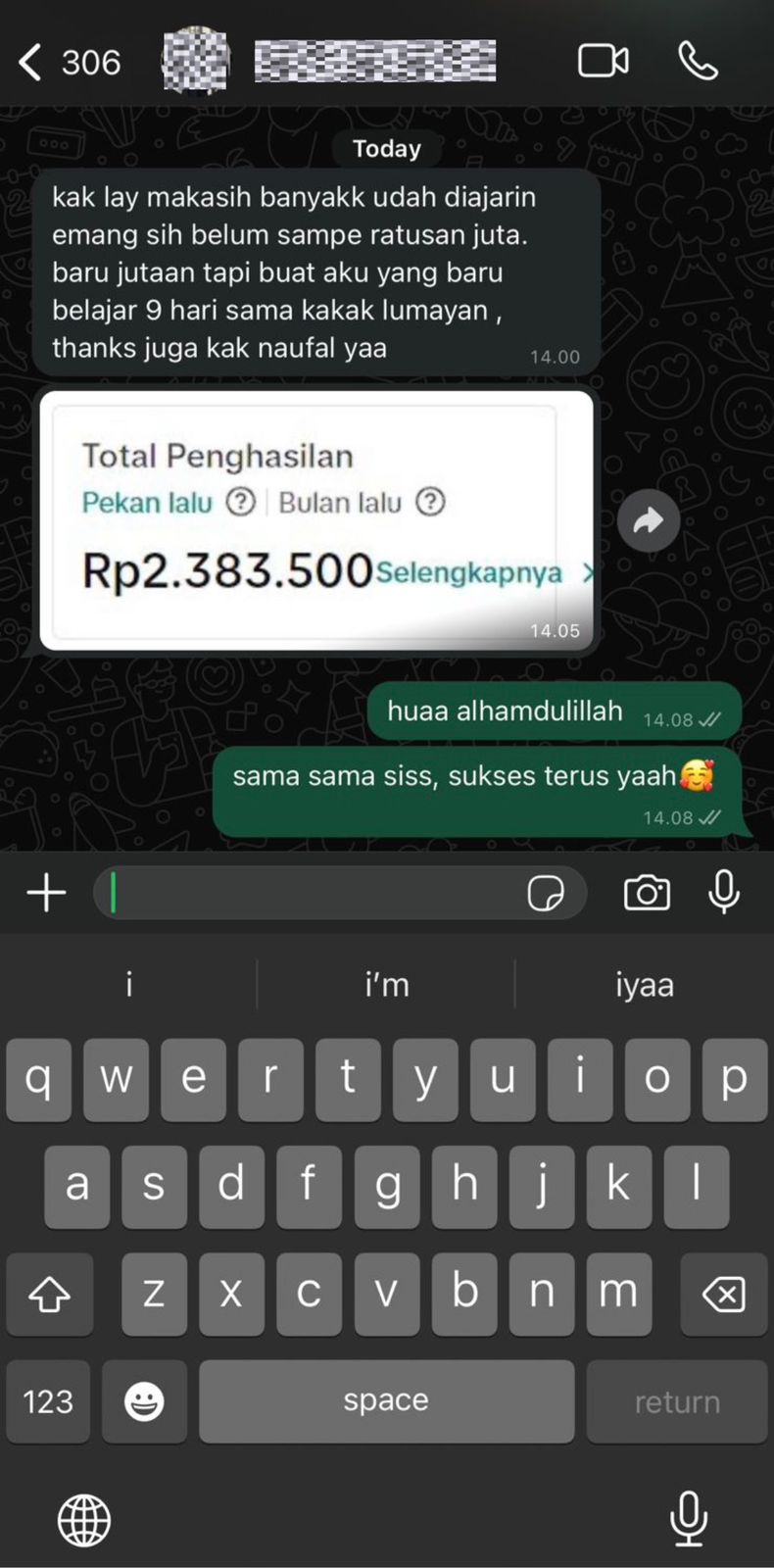 Profit 2 juta cuma dalam 9 hari!!
