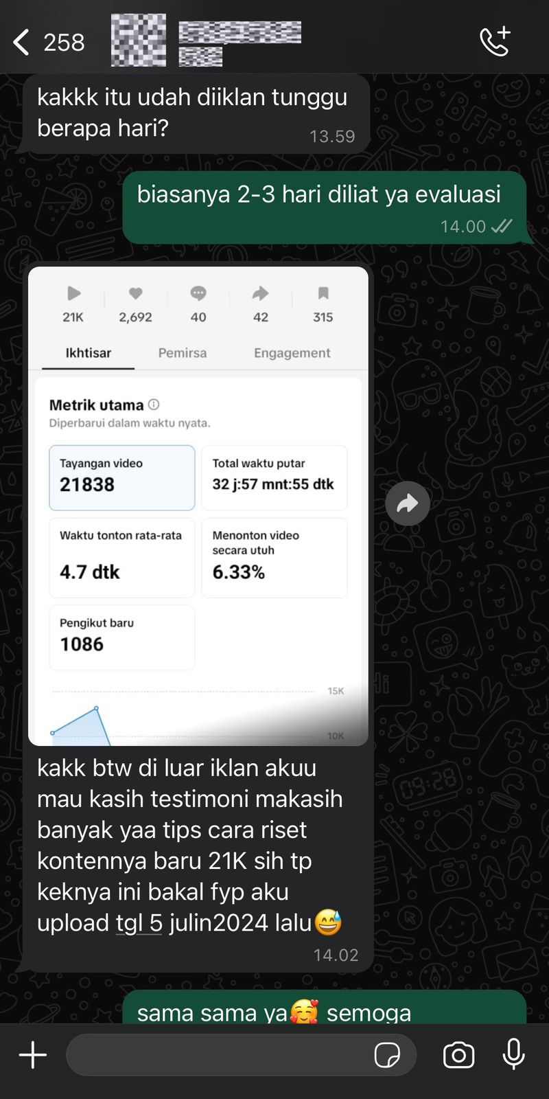 Content Creator yang views TikToknya udah gak stuck setelah ikut kelas ini